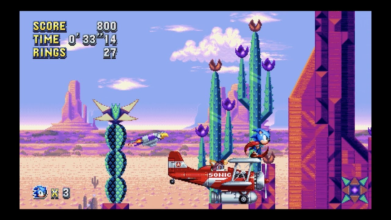 Sonic Mania: Mirage Saloon Zone Act 1 (Sonic) [1080 HD]