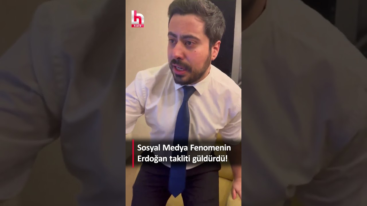 Sosyal medya fenomenin 'Erdoğan' taklidi güldürdü!