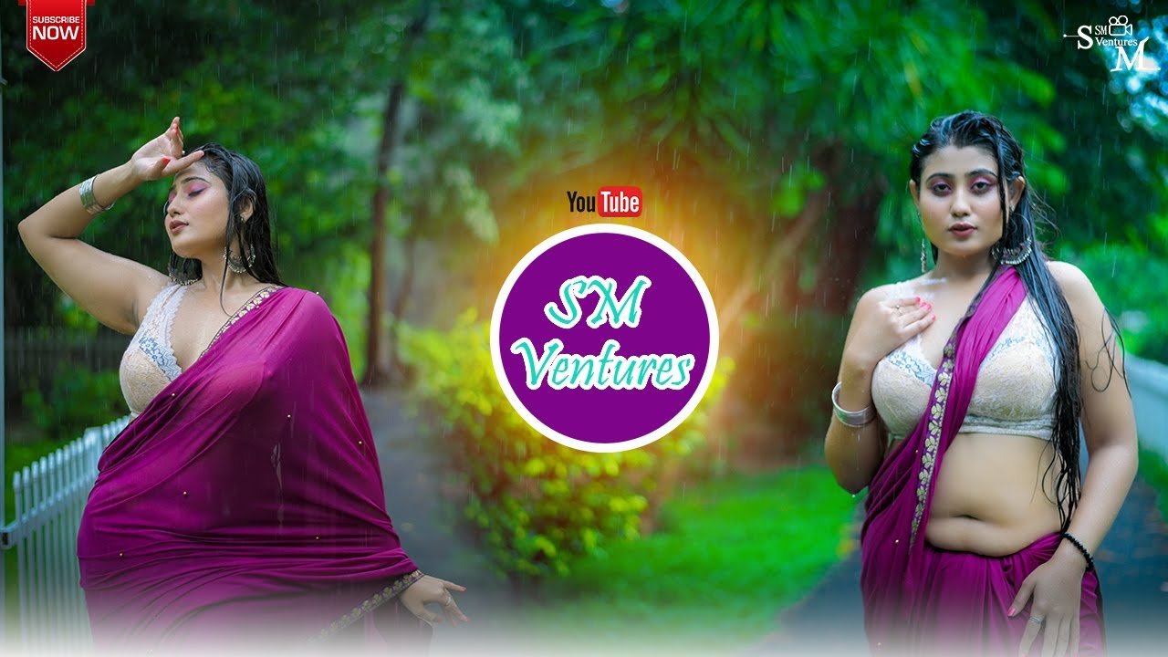 SOUMI IN RAIN | BONG BEAUTY IN OUTDOOR | SAREE FASHION VLOG | SM VENTURES | 2024