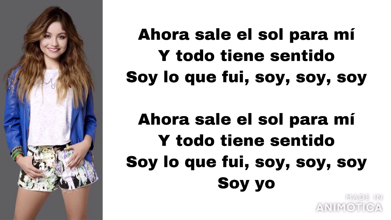 Soy Luna - Soy Yo (letra)