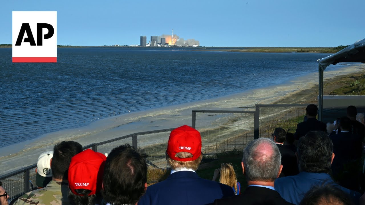 SpaceX launches Starship rocket as Trump and Elon Musk watch