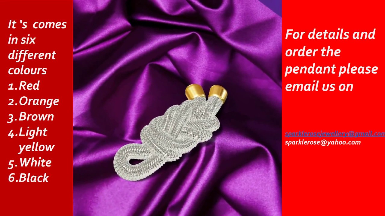 Special knot pendant  #SparkleRose