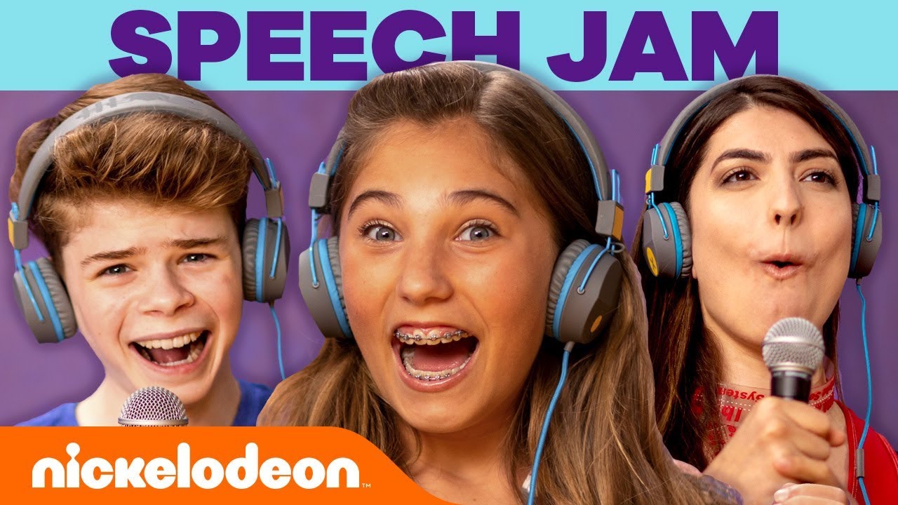 SPEECH JAM Challenge ft. Rosie McClelland & Rachel Levin 🗣️ VidCon 2019 | #NickStarsIRL