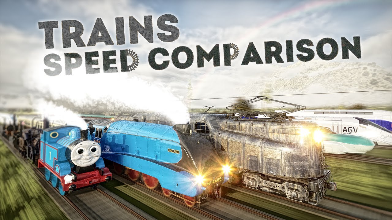 SPEED COMPARISON 3D | Trains 🚂