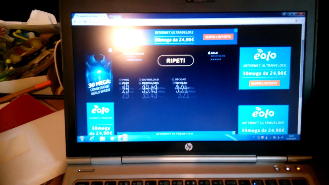 Speed test Eolo