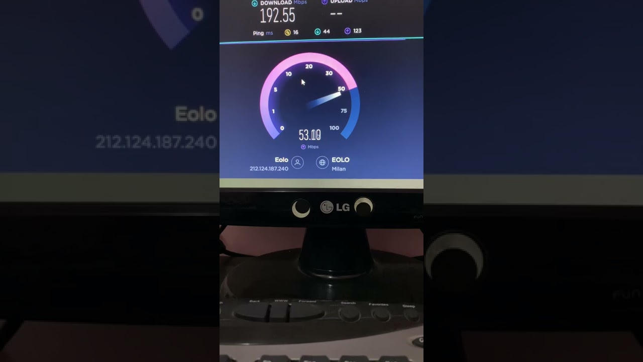 Speed test #eolo #eolopiu
