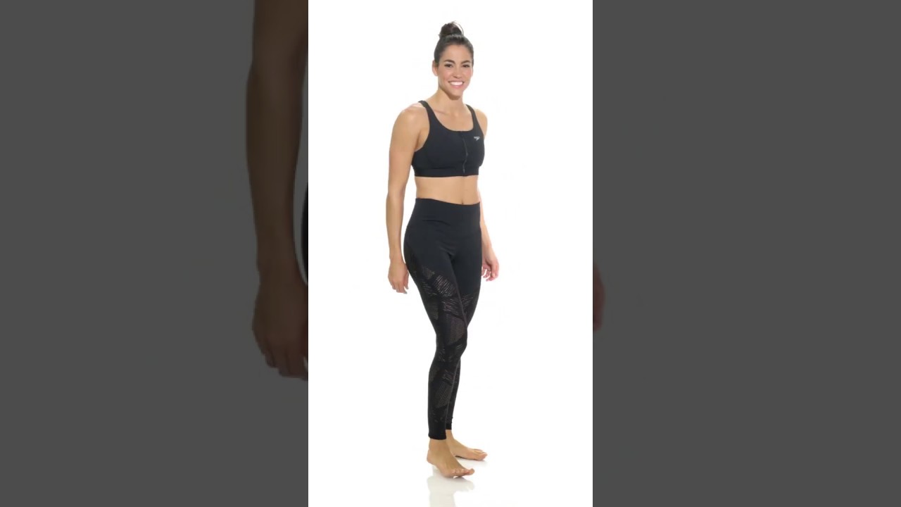 Speedo Precision Pleat High Waisted Swim Leggings | SwimOutlet.com