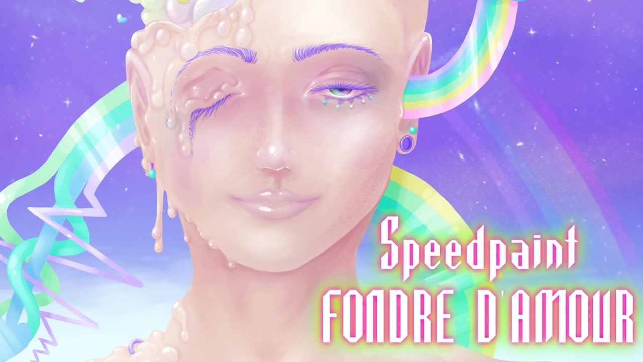 SPEEDPAINT on MyPaint : Fondre d'Amour (digital painting&original art)