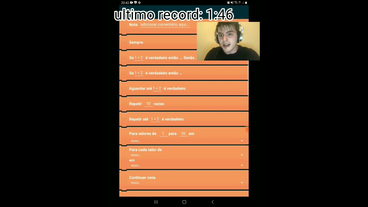 speedrun de fazer jogo no pocket code