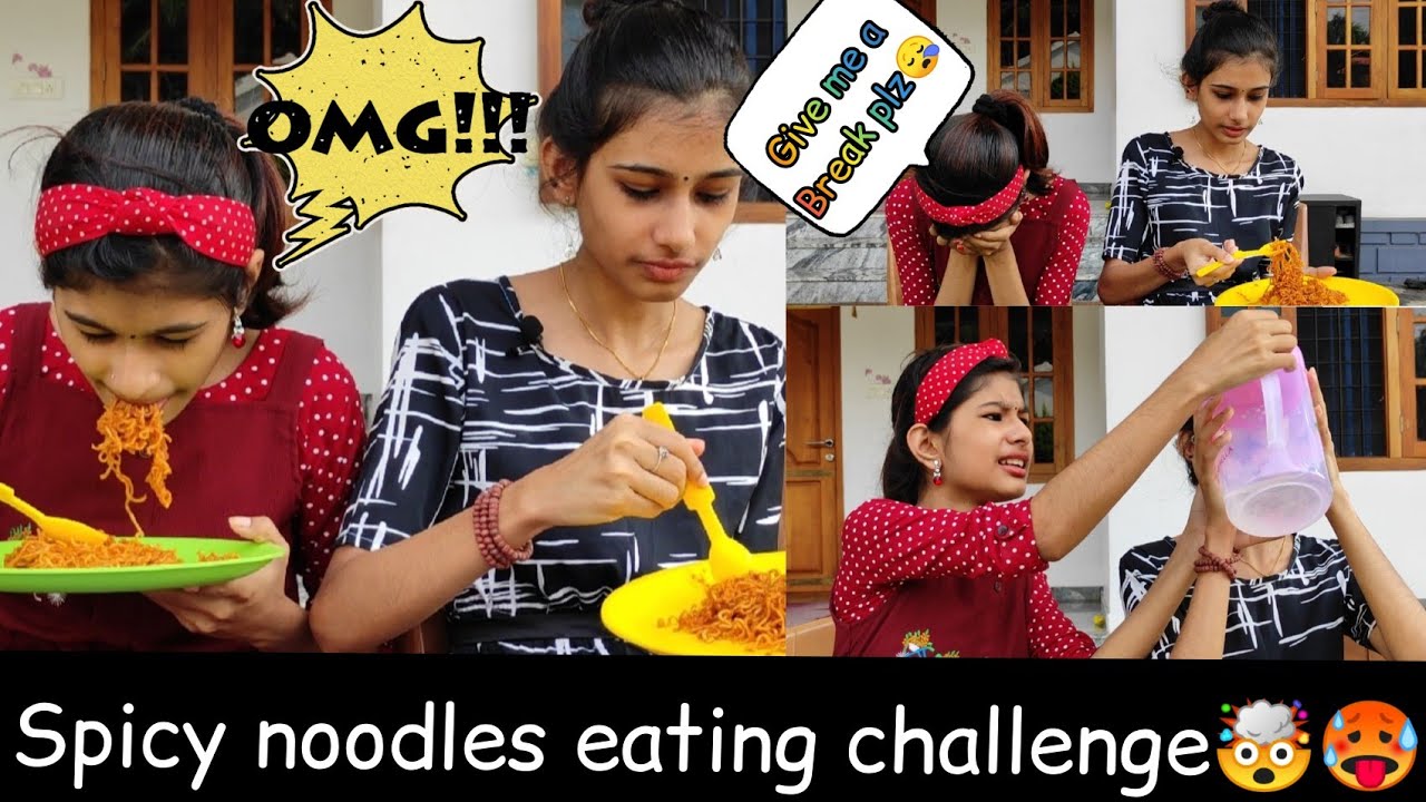 SPICY NOODLES EATING CHALLENGE 🤯🥵