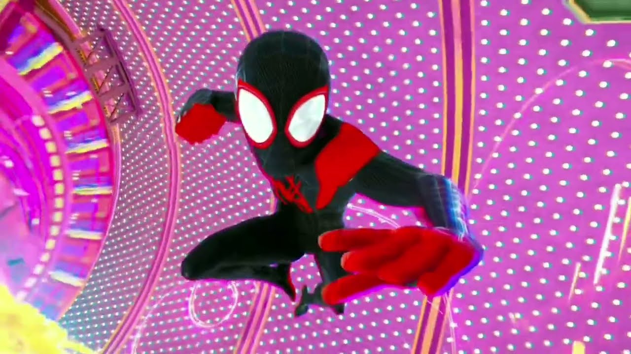 Spiderman man across The Spiderverse Twixtor Clips 4K