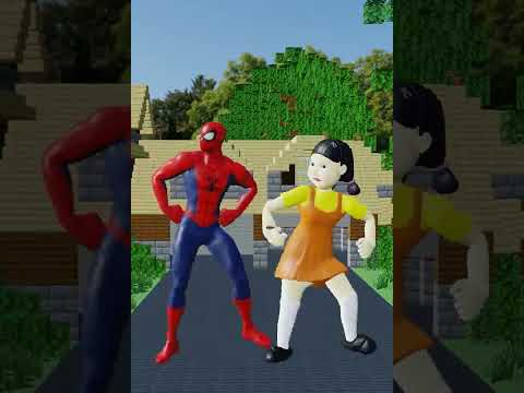 Spiderman VS Squid Games Doll Dance #gangnam  Style 😂 Funny 😉Video
