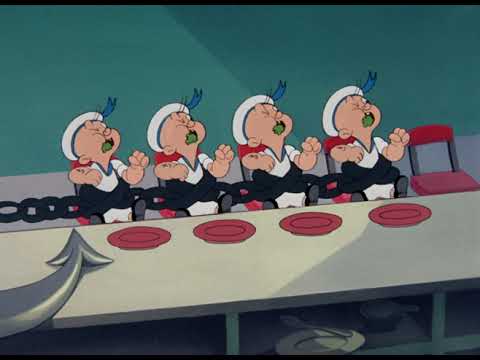 Spinach vs Hamburgers (Popeye the Sailor Man)