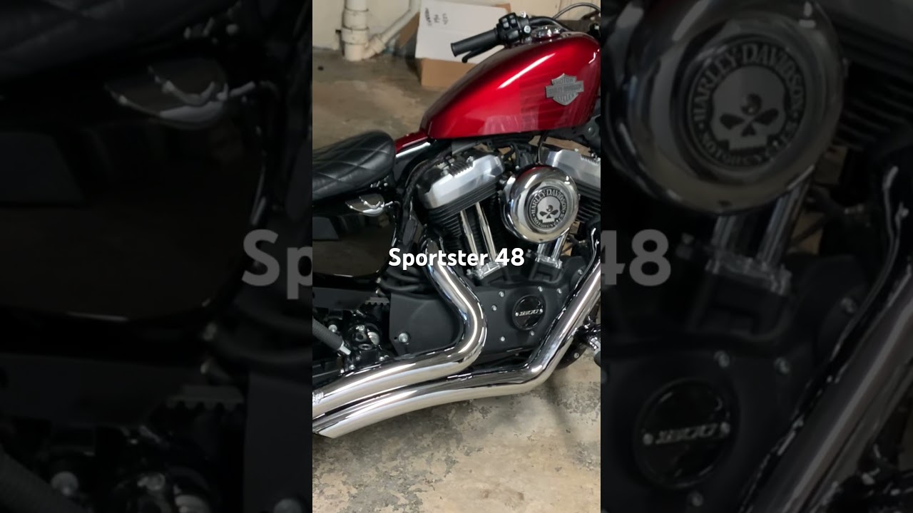 Sporty 48 Big Radius Vance and Hines Exhaust