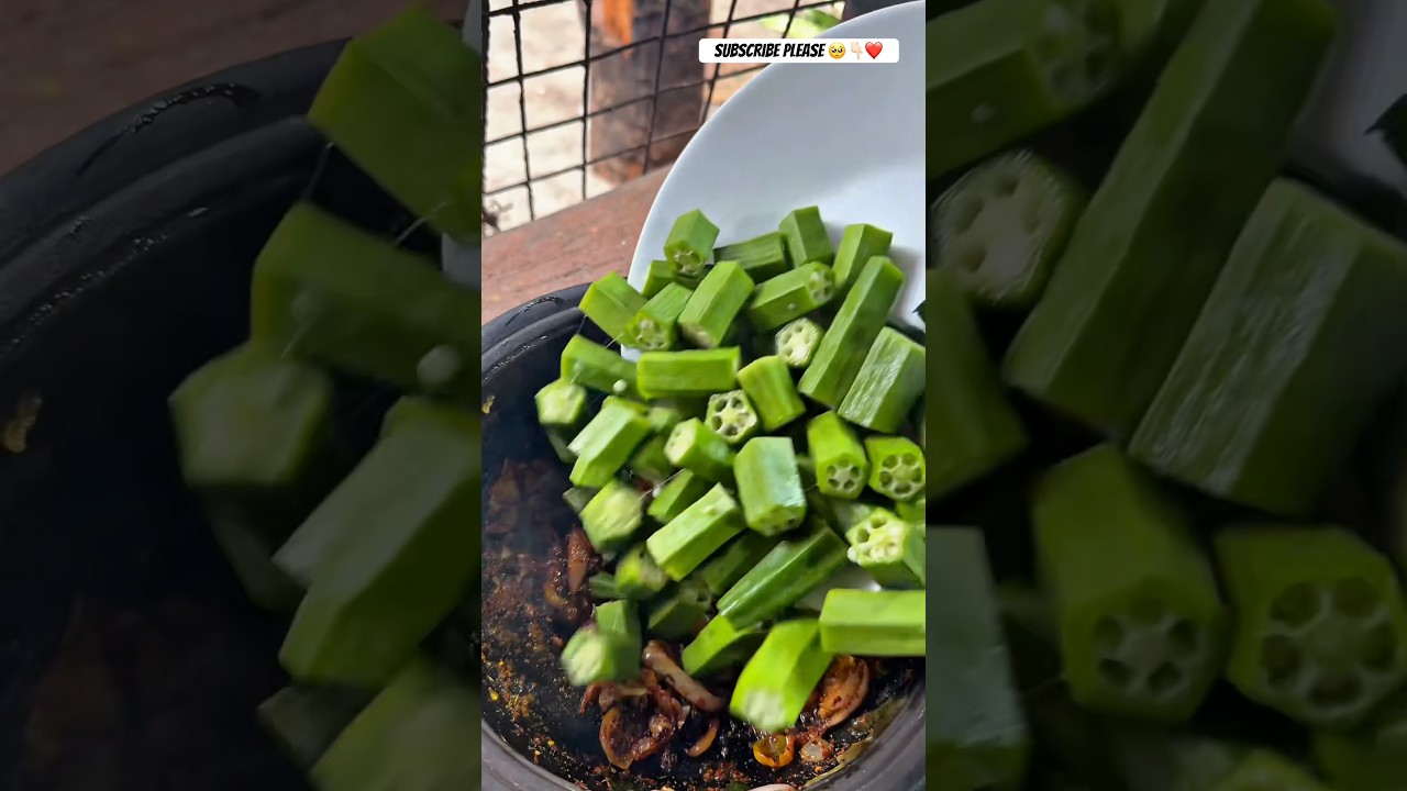 Sri Lankan🇱🇰 Style Okra Fry.!🤤😍 (Ladies’ Finger Fry)