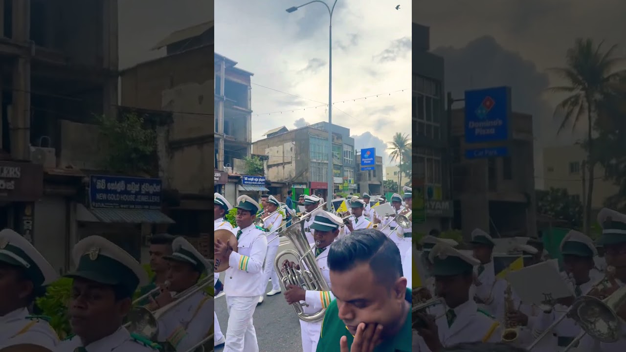 😍St Aloysius College Galle 2025 big match vs Holycross college  first flag day with western band 😍