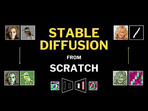 Stable Diffusion from Scratch in PyTorch | Unconditional Latent Diffusion Models