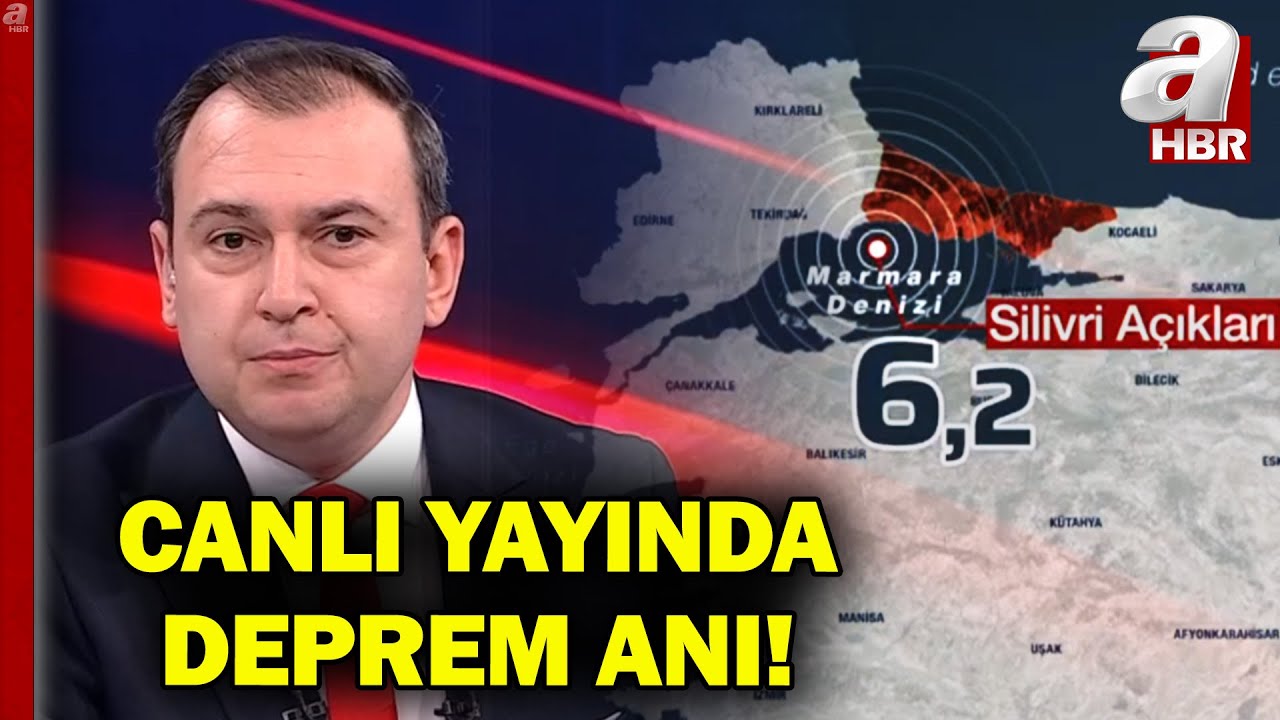 İstanbul'da Şiddetli Depremler! İstanbul’daki 6,2 büyüklüğündeki depreme canlı yayında yakalandılar