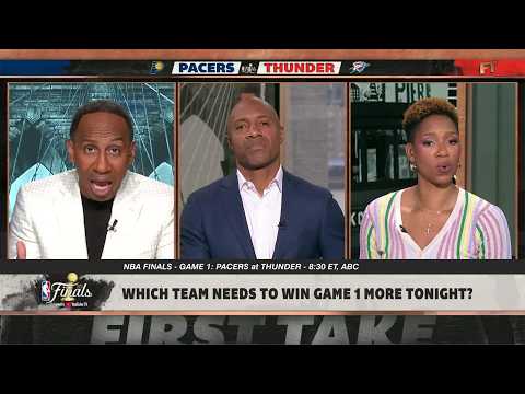 Stephen A. is ADAMANT on who needs to win Game 1 MORE 👀 Pacers vs. Thunder PREVIEW 🔥 | First Take