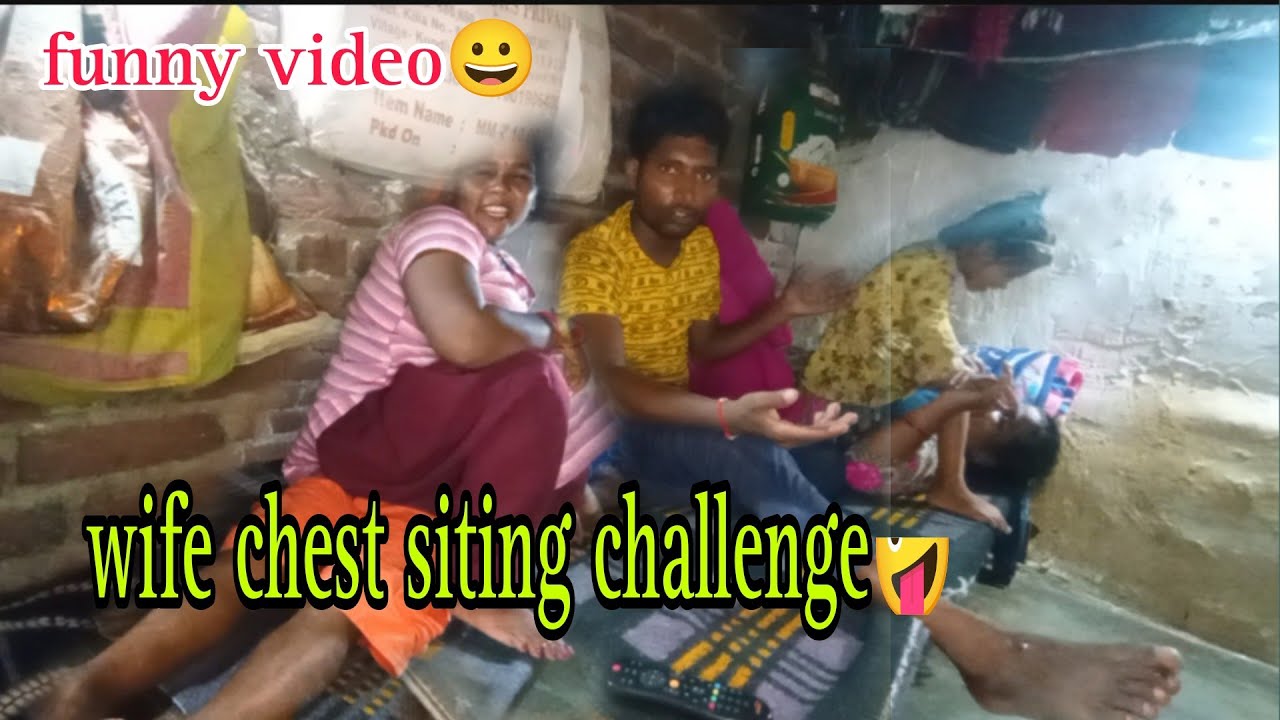 stomach husband and wife chest sitting challenge 🤪 very funny 😀 video || foolmali vlogs