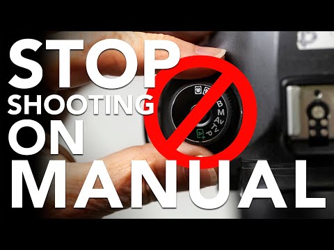 Stop using manual mode on your camera. Use these settings.