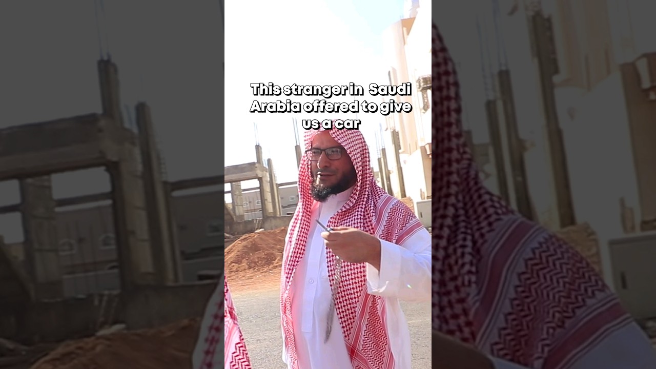 Stranger in Saudi Arabia gives us a free car! 🇸🇦 #travel #saudiarabia #saudi #travelvlog