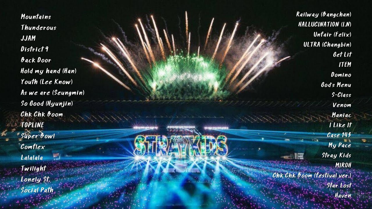 Stray Kids World Tour〈dominATE〉 Concert Playlist 【Member solo ver.】