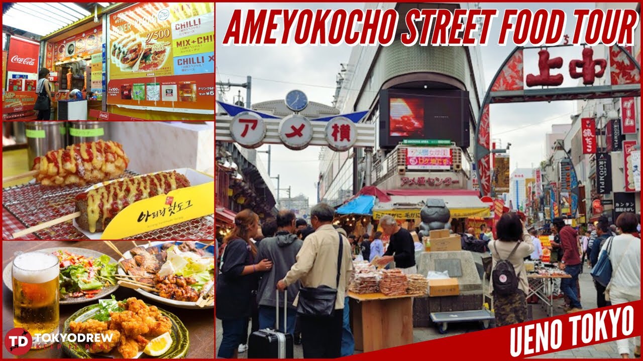 STREET FOOD TOUR | Ueno Tokyo's Ameya-Yokocho Street Market