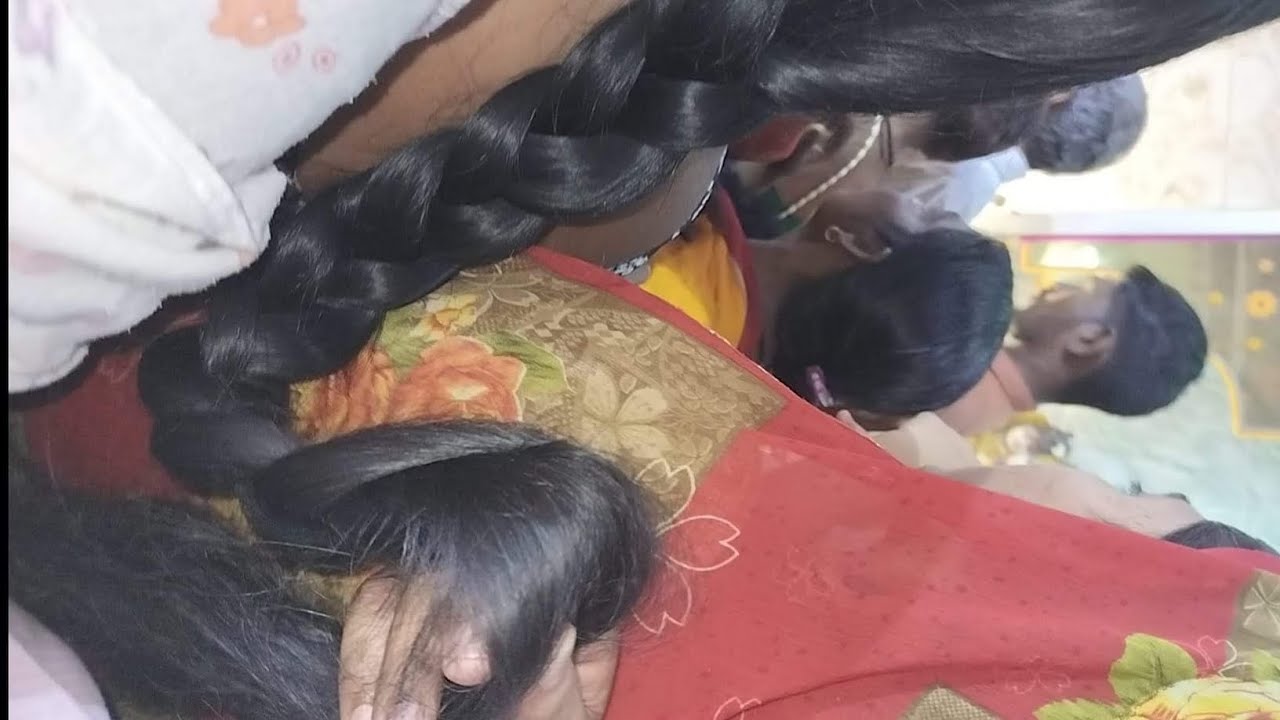 Street longhair aunty's braid touching & opening in public place............😍😍😍😍😍 #braids #hairstyle