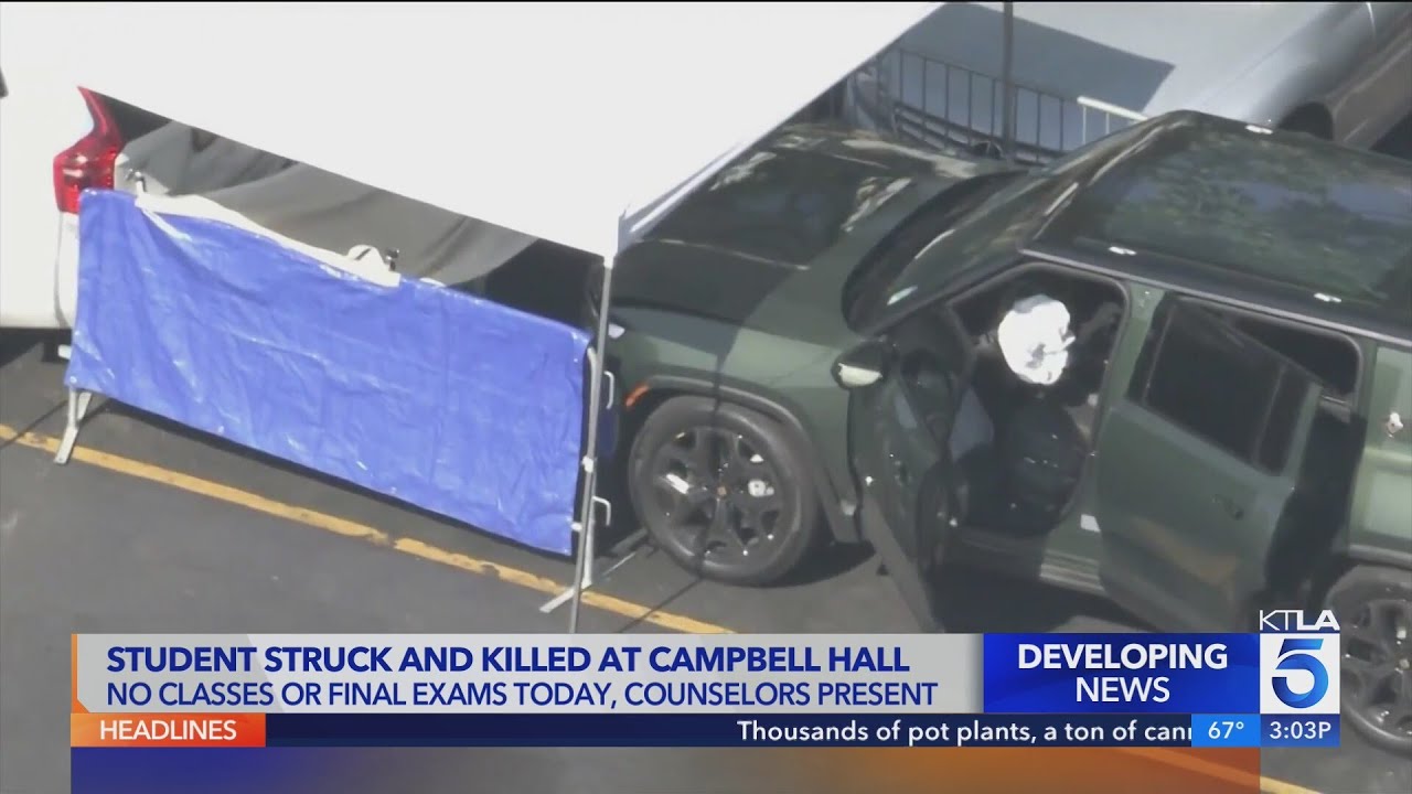 Students mourn death of classmate killed in school parking lot accident