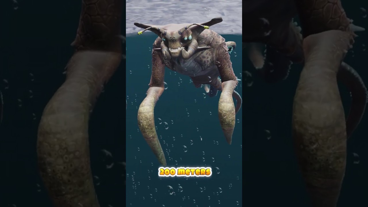Subnautica Creature | Cryptosuchus Vs Sea Emperor