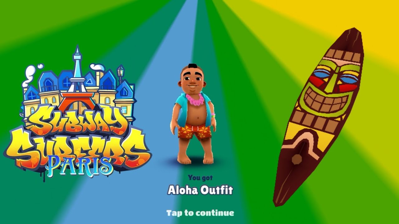 SUBWAY SURFERS PARIS 2021 | UNLOCKING IZZY ALOHA OUTFIT