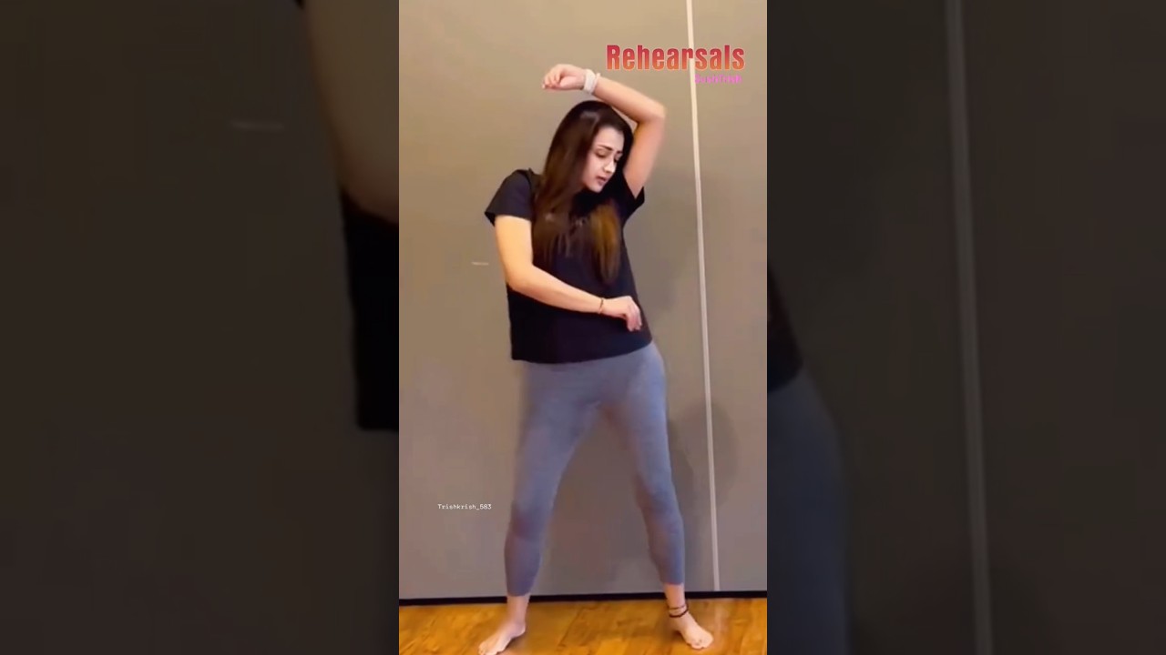 sugar baby Rehearsal🔥 #trishakrishnan #thuglife #trisha #trending #trendingno1 #youtubeshorts #no1