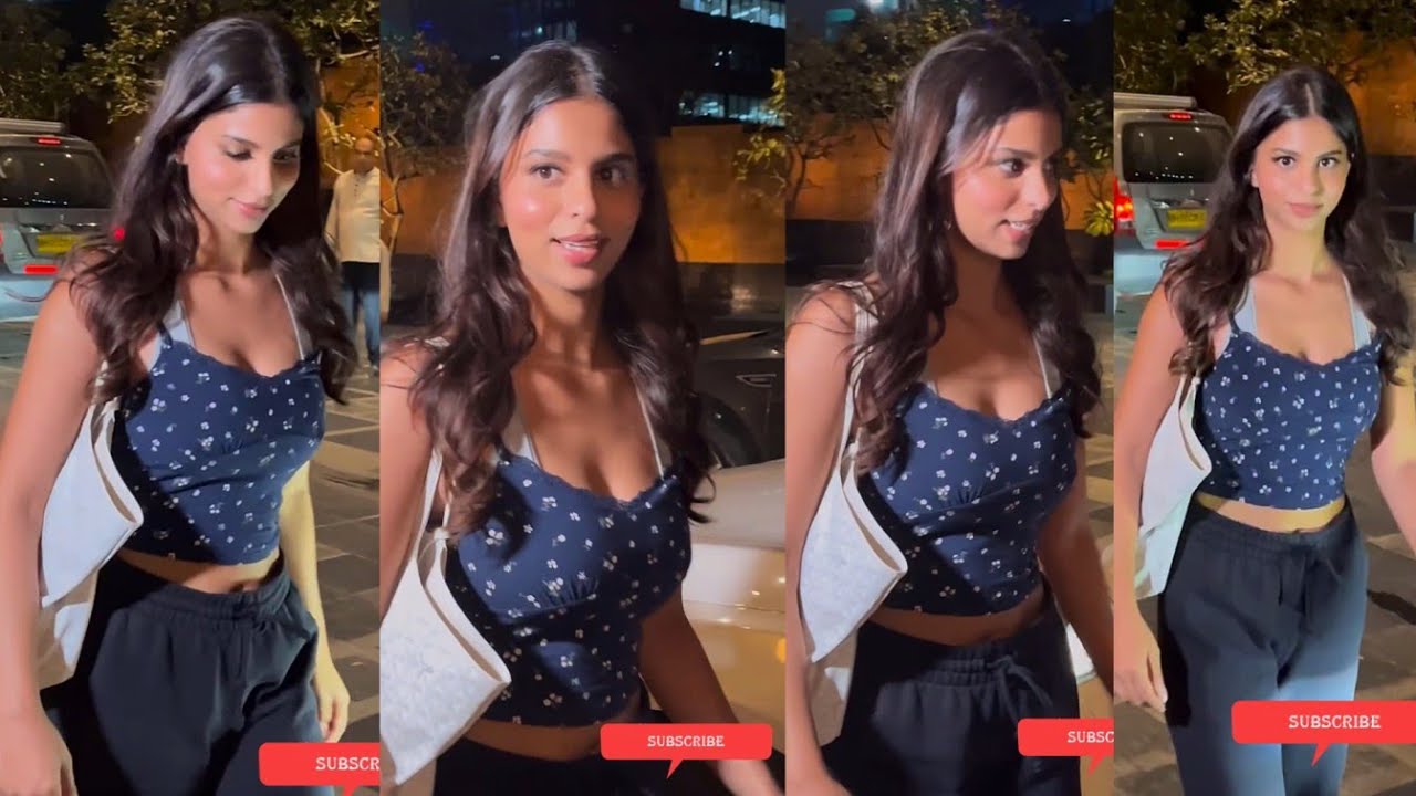 Suhana Khan leaving after her upcoming movie’s promotion 🤦‍♀️ shaking bouncing