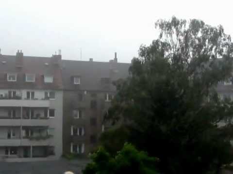 Summer storm in Cologne, Germany