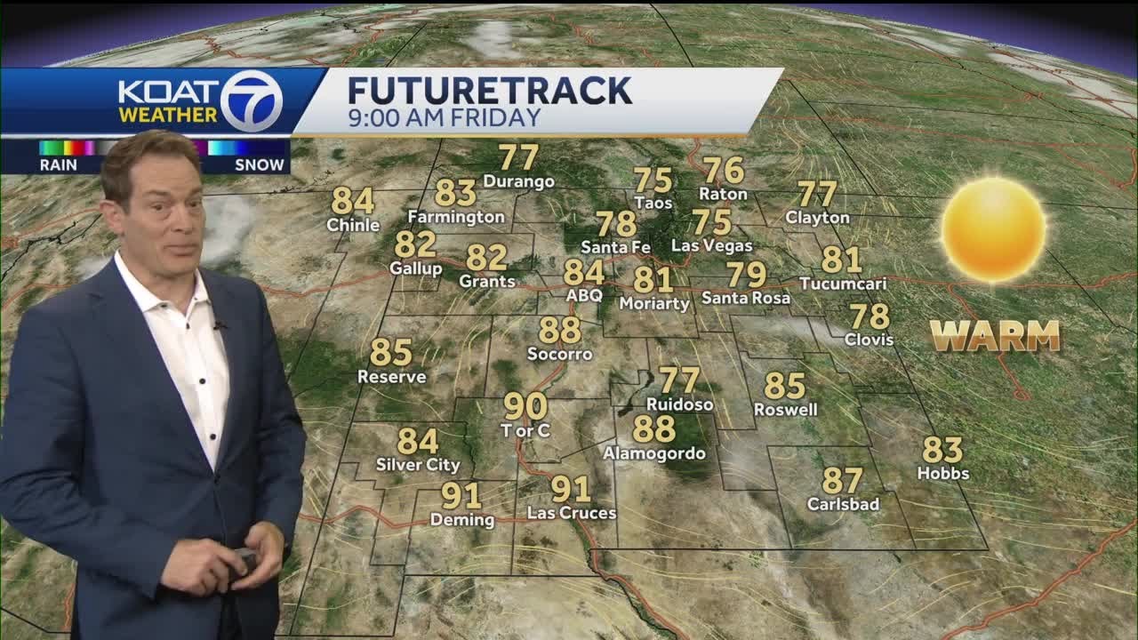 Sunny and warm across New Mexico for the Weekend