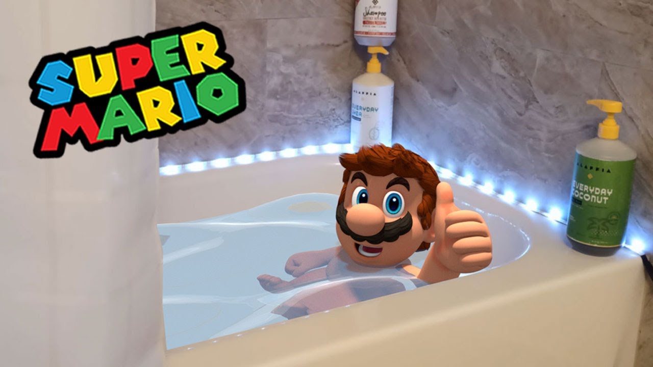 Super Mario - Gamer Shower!!
