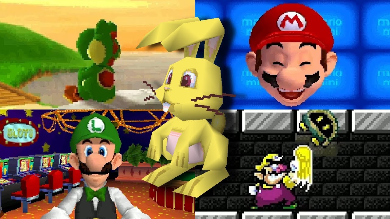 Super Mario 64 DS - Rabbits and Mini-Games