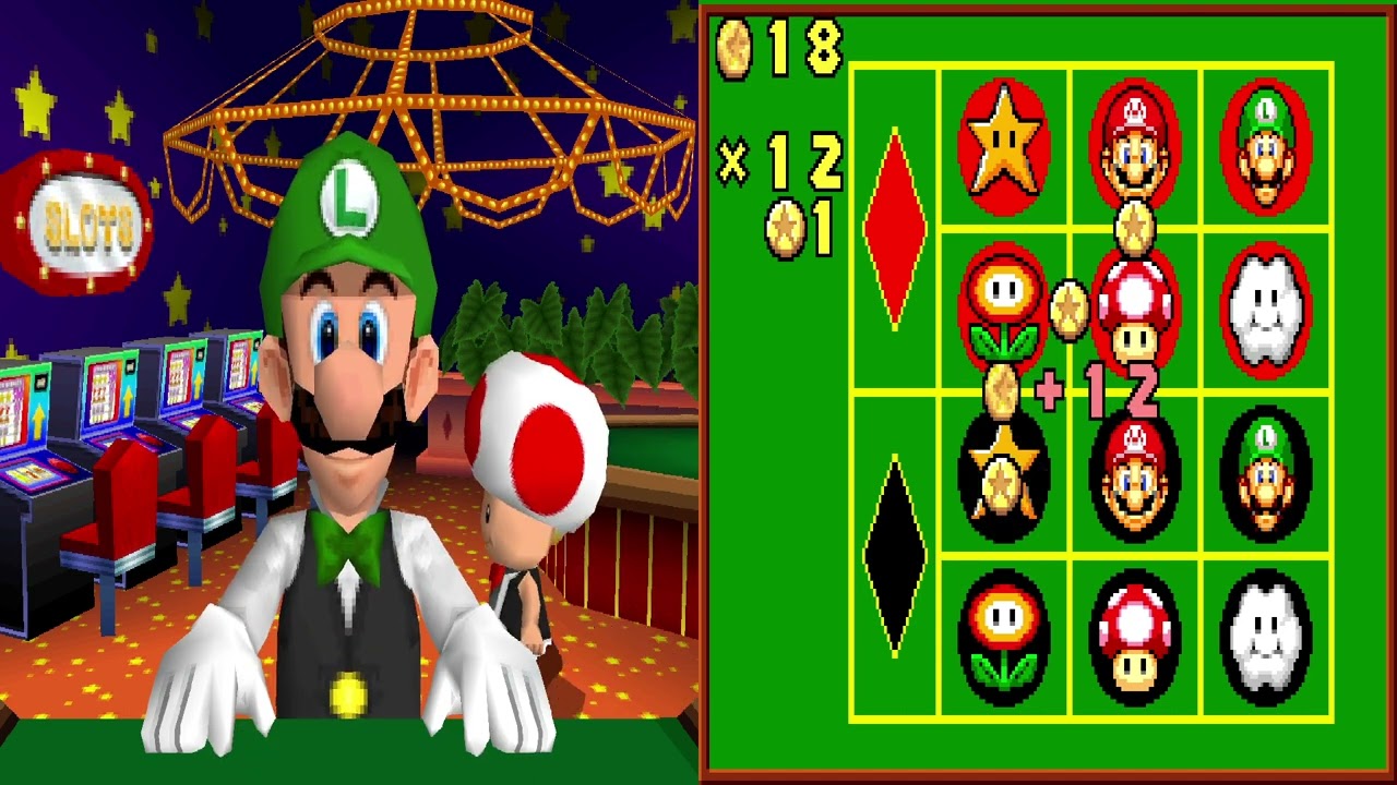 Super Mario 64 DS Gameplay Luigi Minigames