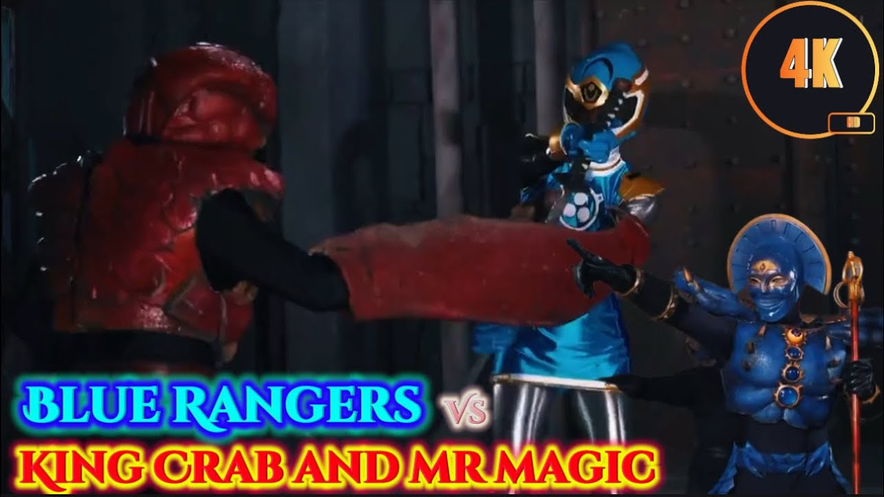 [Super Sentai highlight] Blue Rangers vs. Darkforces Magic, Crab #powerrangers #supersentaiseries