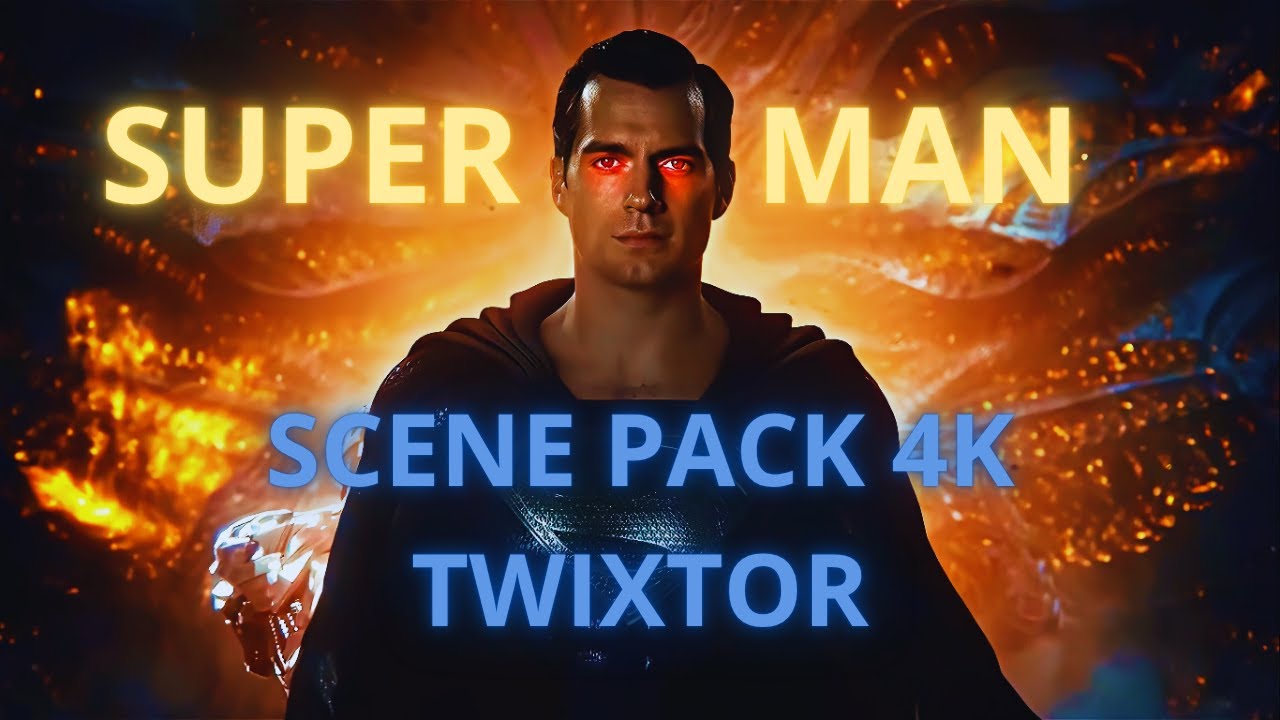 SUPERMAN SCENE PACK | 4K 60FPS | TWIXTOR + CC | (BEST QUALITY) | JUSTICE LEAGUE