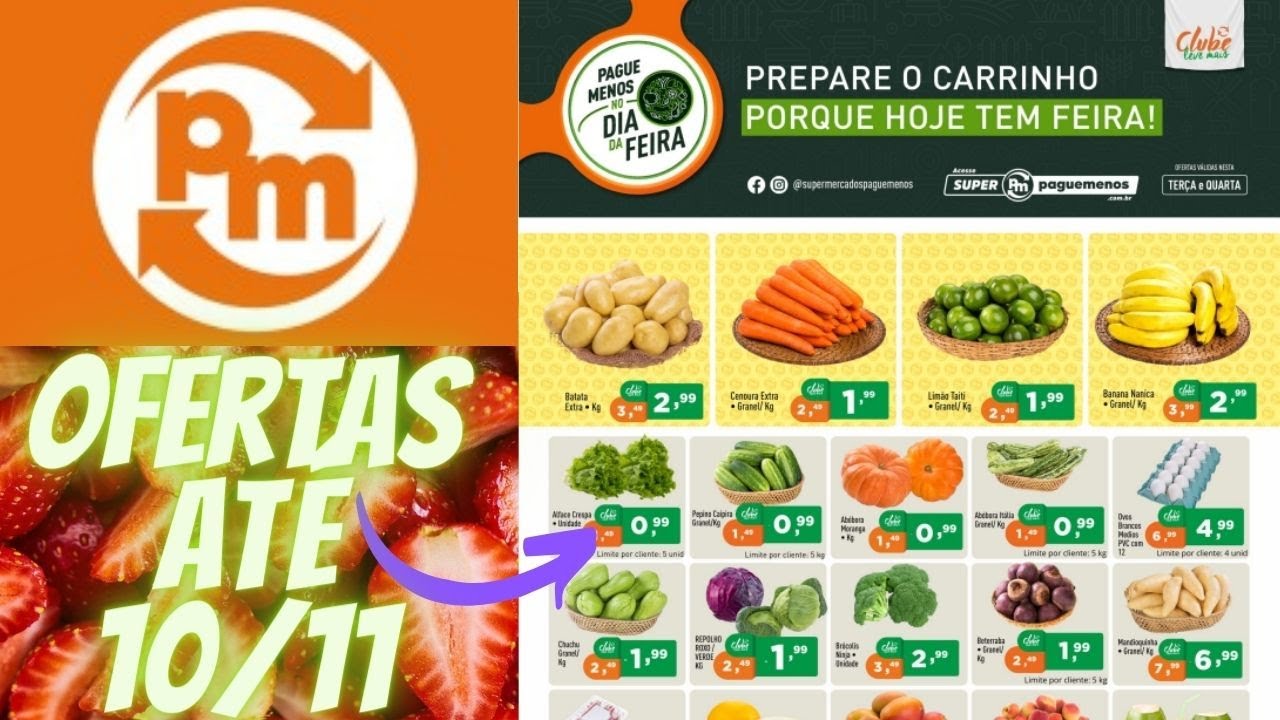 SUPERMERCADOS PAGUE MENOS - Ofertas Válidas Até 10/11 - Folheto Dia da Feira