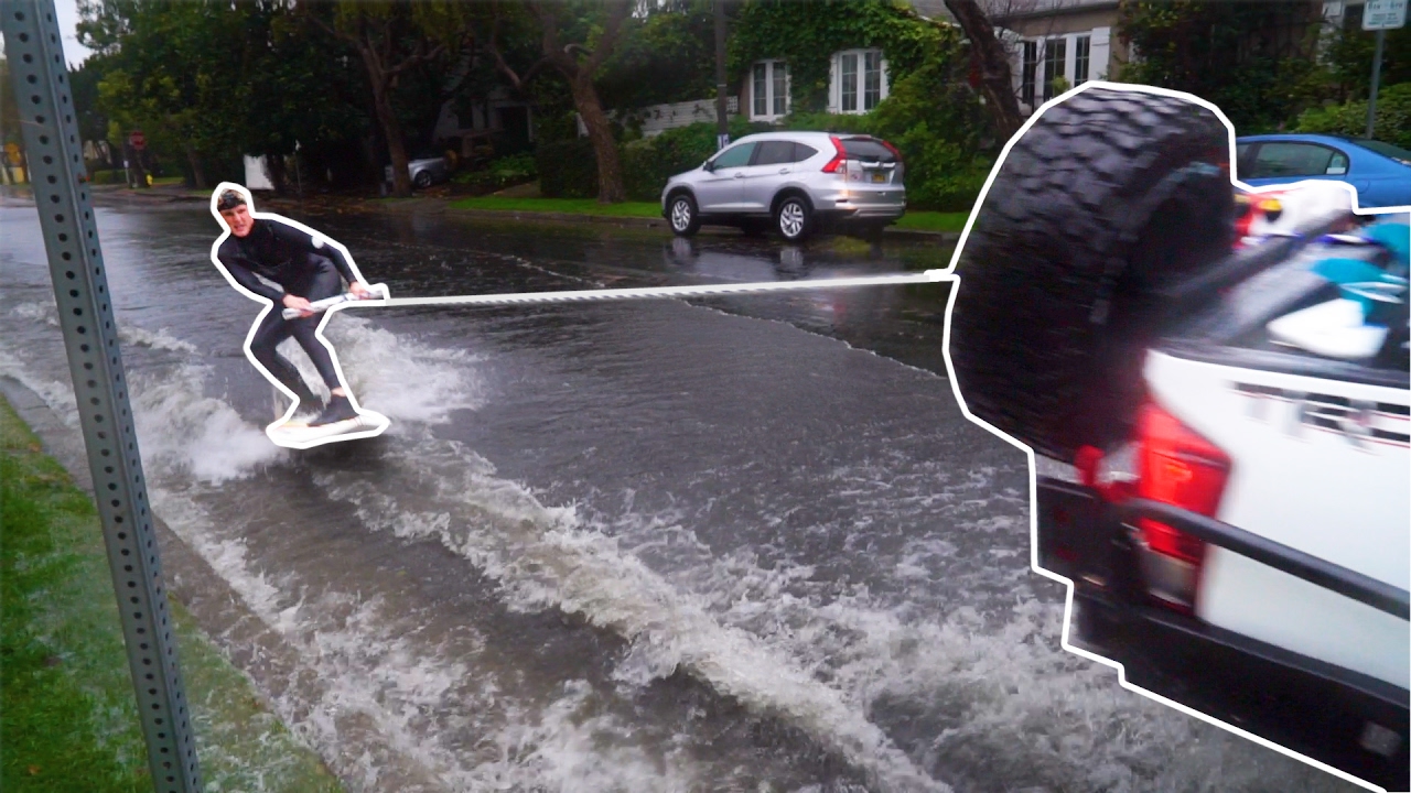 SURFING THE STREETS OF LOS ANGELES (FLOOD)