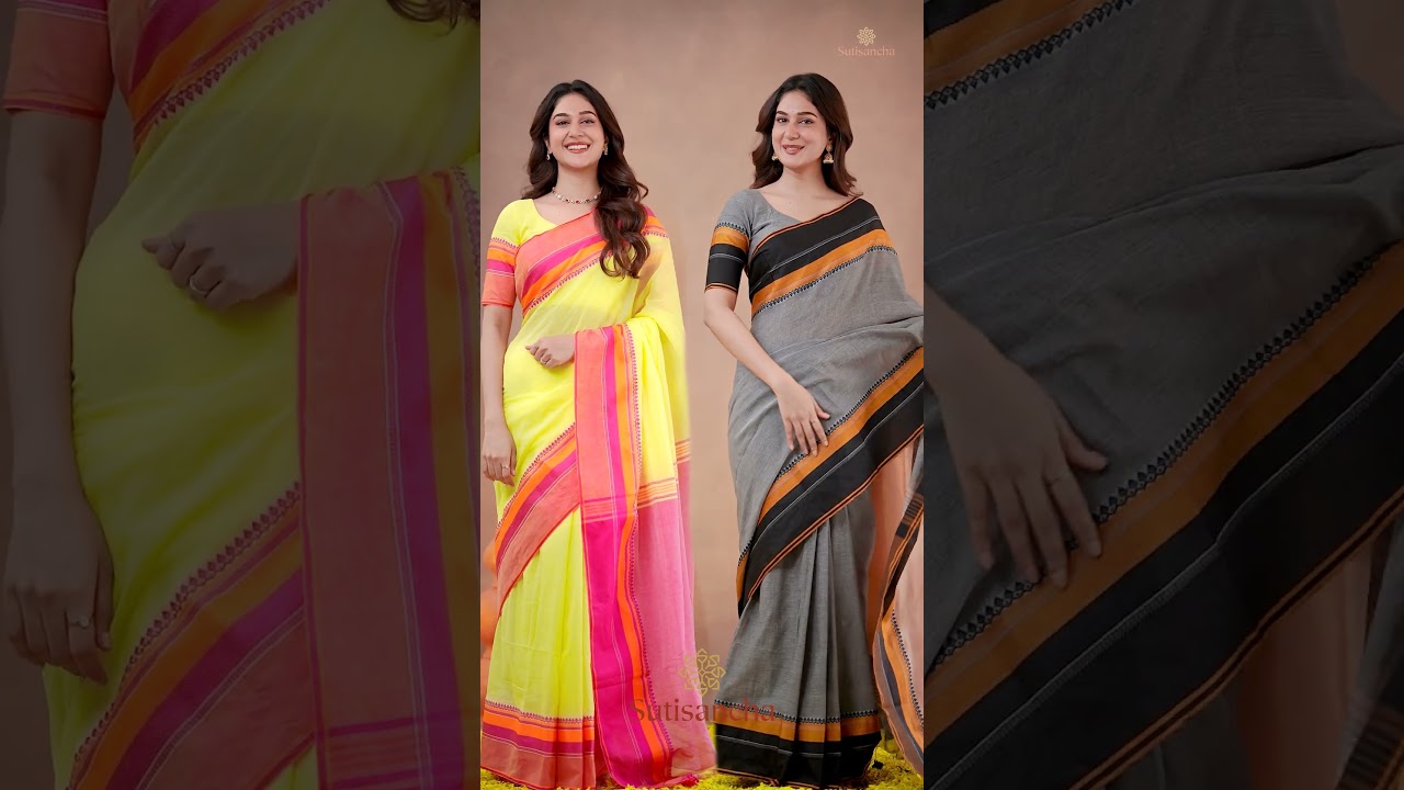 Sutisancha Handwoven Bliss Bengal Cotton Saree #sutisancha