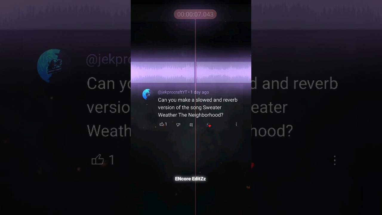 Sweater weather (Slowed & Reverb) Edited audio (The Neighbourhood)🖤