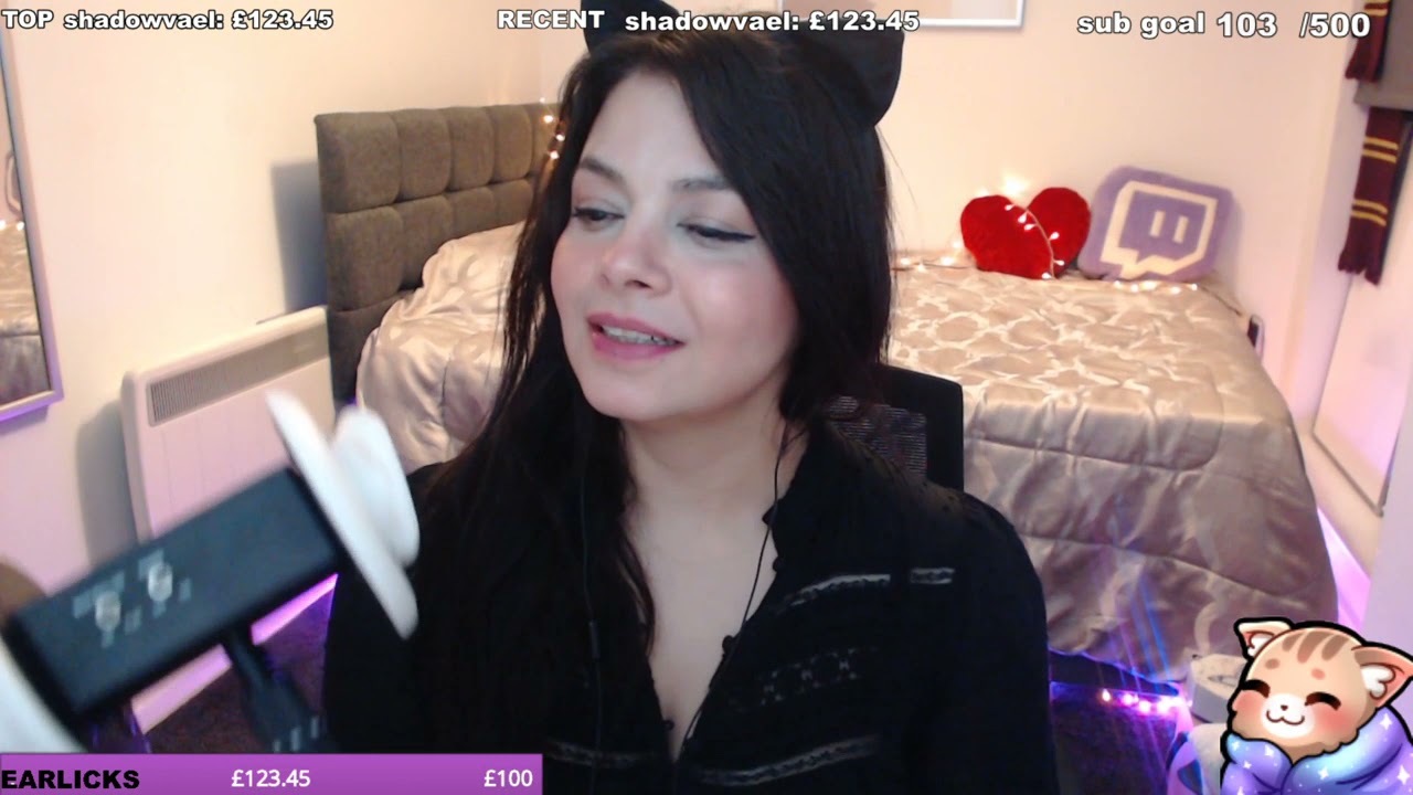Sweet Twitch ASMR pikafue #6 EAR LICKING