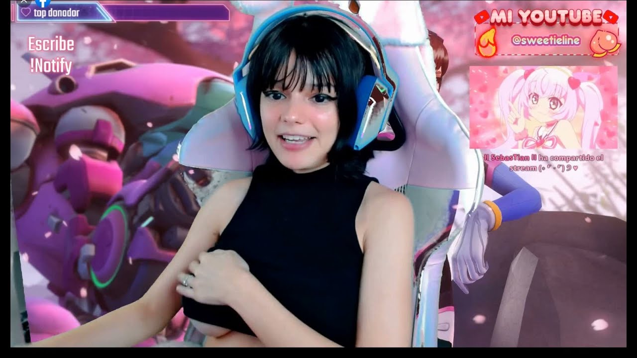 SweetieLine haciendo boing boing