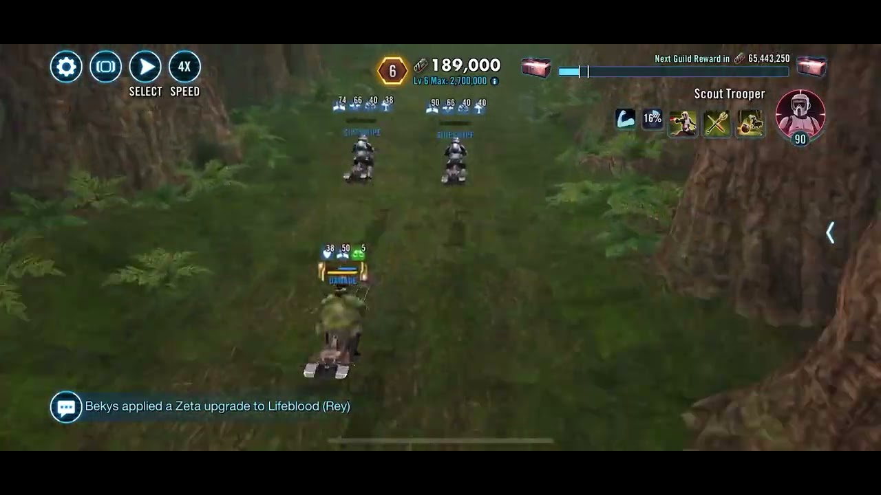 SWGOH raid Leia solo