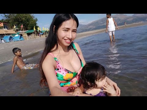 SWIMMING ON A BEACH/MOMMY'S BIRTHDAY