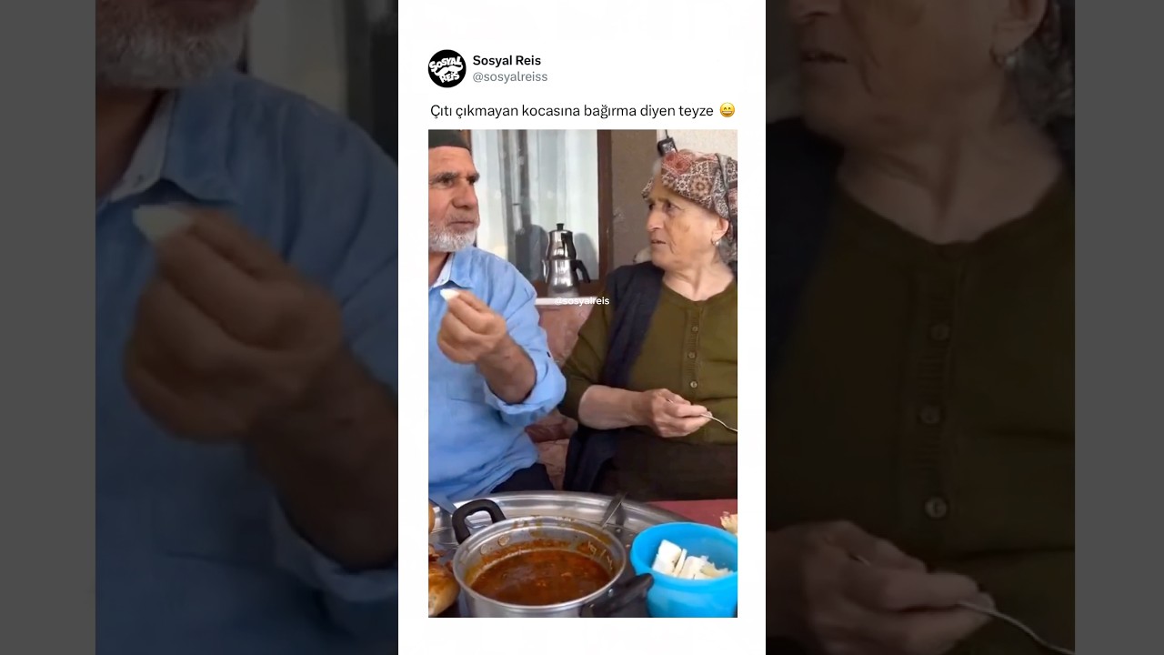 Çıtı çıkmayan kocasına bağırma diyen teyze 😄